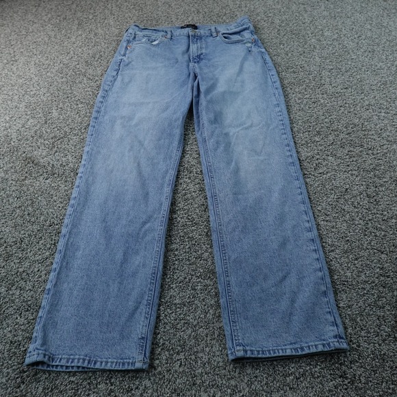 GAP Denim - Gap Jeans Womens 10 Light Blue Denim Pants 90s Loose Baggy High Rise Stretch Y2K